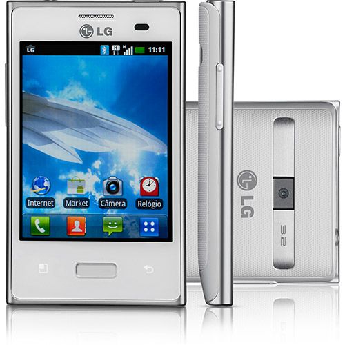 Smartphone LG E400f Optimus L3 Desbloqueado Tim Branco - GSM