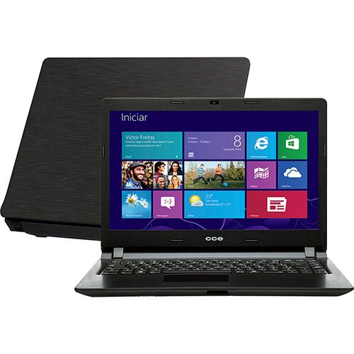 Notebook Ultrafino CCE com Intel Core i3 2GB 500GB LED 14" P